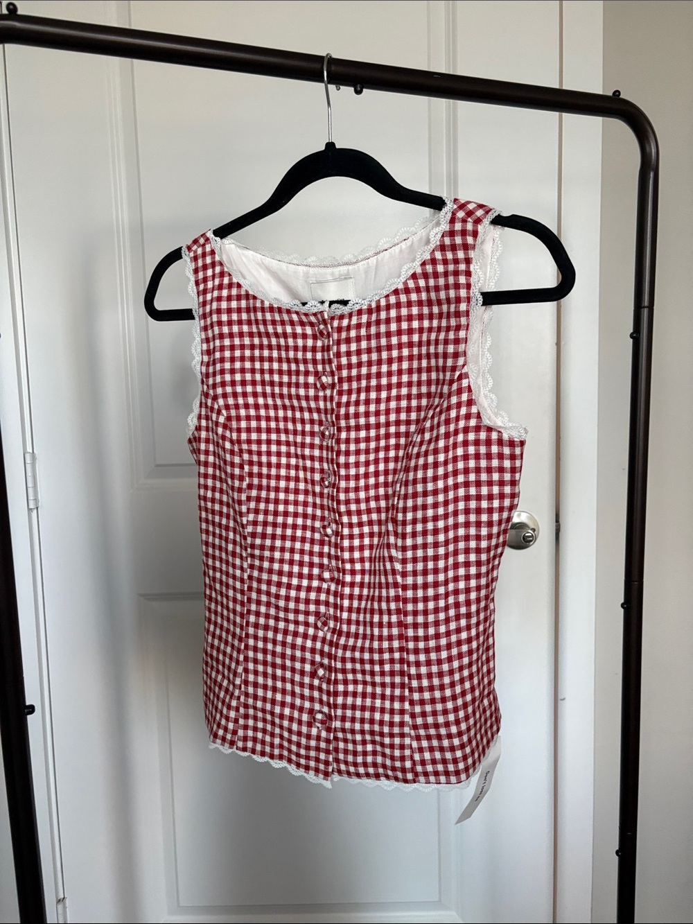 NWT Reformation Amela Linen Top Size 2 - Picture 3 of 6
